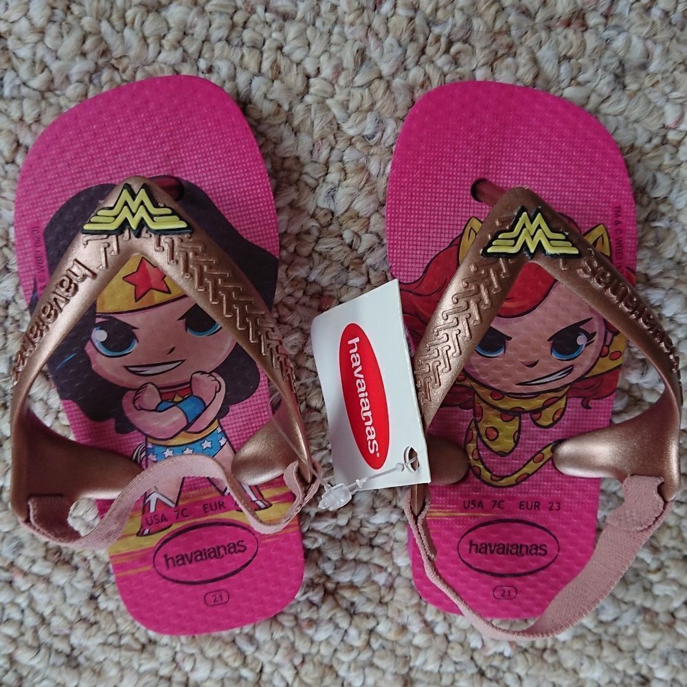 Havaianas baby wonder woman flip flops